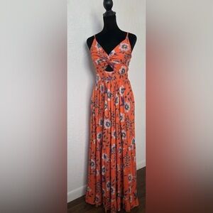 Angie Vibrant Floral Maxi Dress